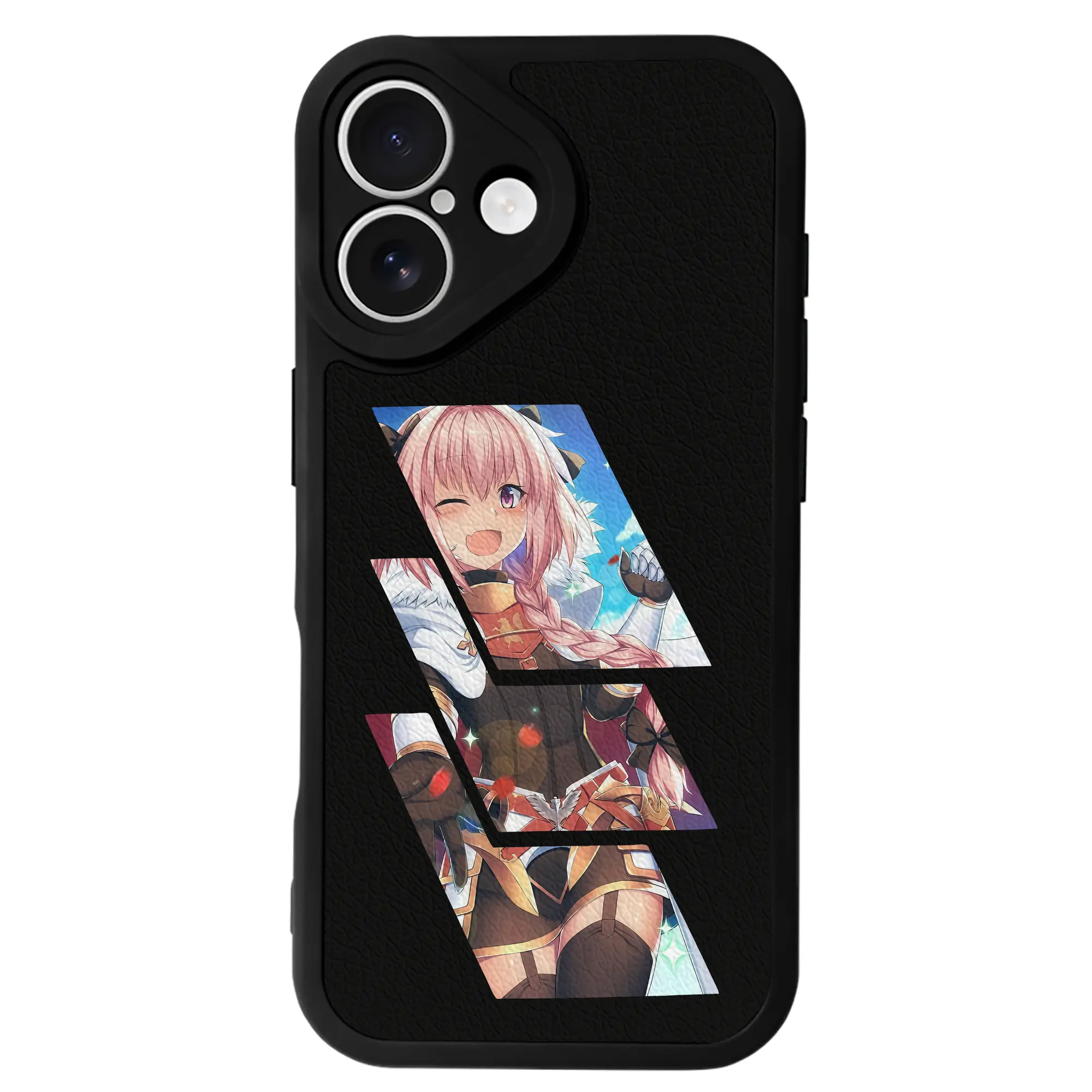 FGO グッズ,アストルフォ - IPhone 16シリーズ対応 ・ シリコンスマホケース ・ レザー調 ・ 高精度フィット ・ 耐衝撃 ・ ワイヤレス充電対応 ・ 精密カット